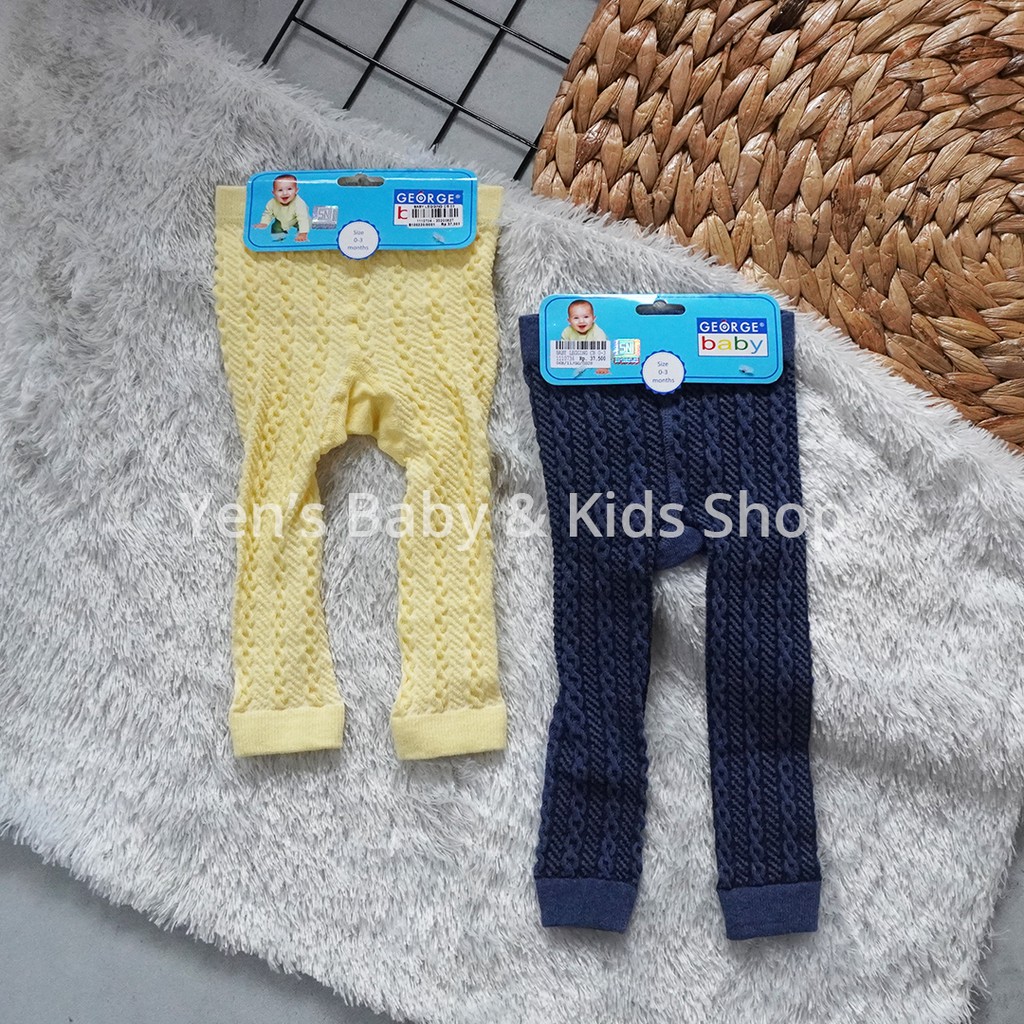 George Baby Legging Rajut Buka Kaki (0-3m)