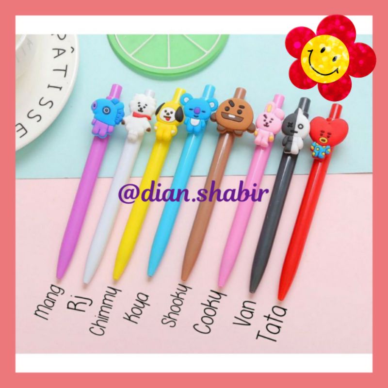 

DianShabir_stationery Pulpen Pen Pena Cetek BT boyband korea pulpen pena pen gel ballpoint bolpoint
