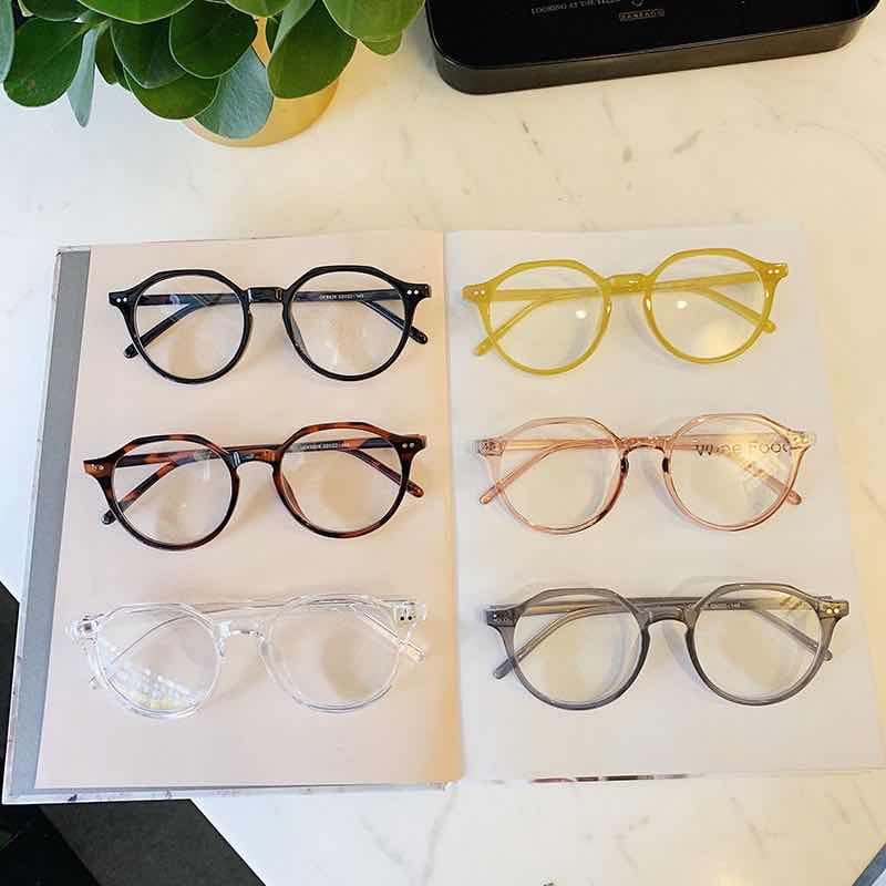 (COD) Kacamata Fashion Frame Bulat Korean Style Kacamata Unisex EyeGlassess MALL SHOPPING