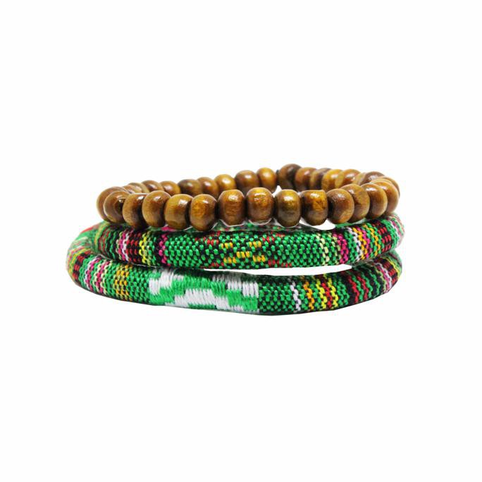 Jual Gelang Etnik Ammosi Tribes Tengger Green Kualitas Baik