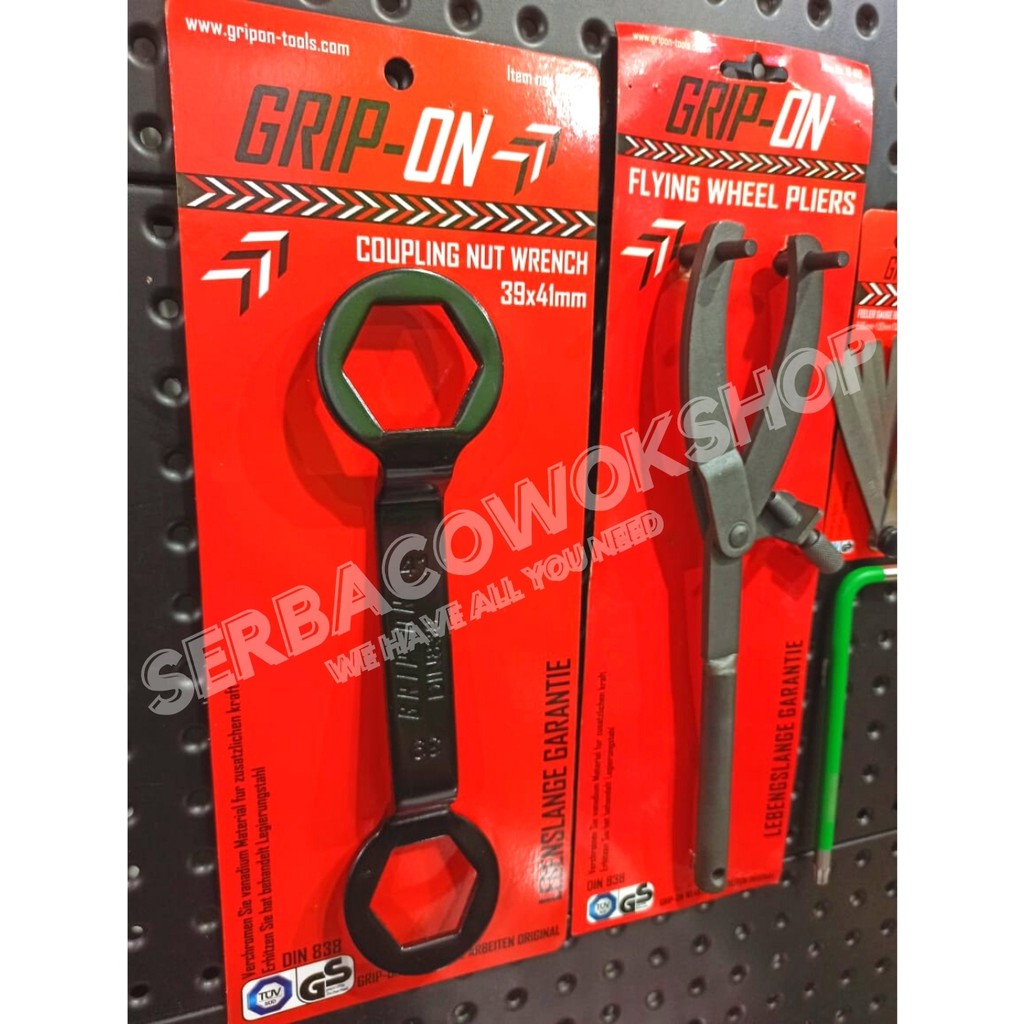 Grip On Paket Otomotif 4 in 1 Kunci Coupling Nut - Penahan Kopling - Kunci Klep - Kunci Feeler Gauge