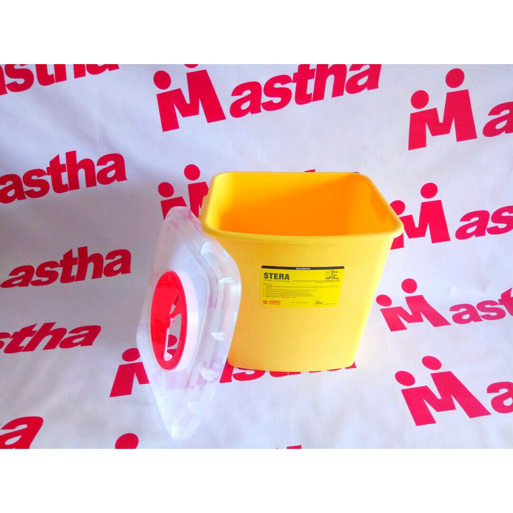Sharp Container STERA Tempat Sampah Medis Limbah Medis / Jarum 13Liter