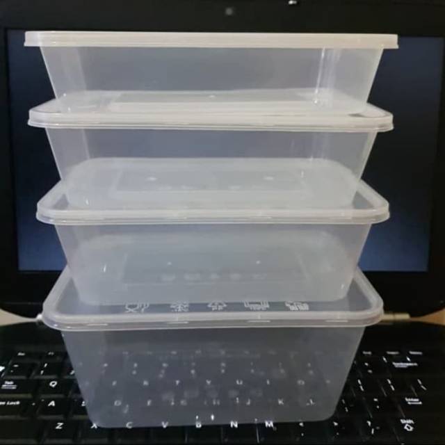 Thinwall Persegi 500ml, 650ml, 750ml, 1000ml, 25 set, merk OTI Pack