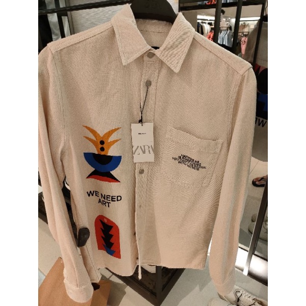 Kemeja Pria Korea Zara Original 100% Limited Bestseller 2022