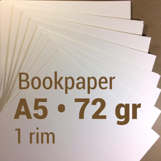 ILARISl kertas bookpaper | 72 gr | A5 | 1 rim | book paper | novel | storaenso