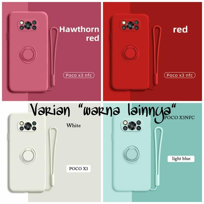 Xiaomi Poco X3 Nfc / Poco X3 Pro Case Silicone With Ring Holder