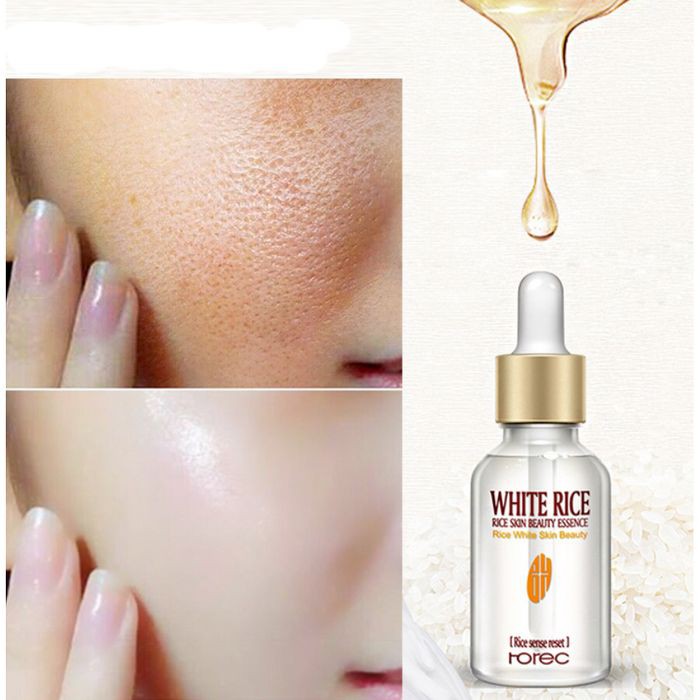 Rorec White Rice Serum Essence Serum Kecantikan Mencerahkan Kulit Wajah - Serum Beras