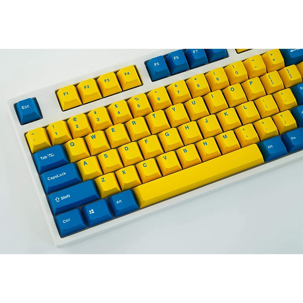 Leopold FC750R Yellow Blue White Mechanical Gaming Keyboard