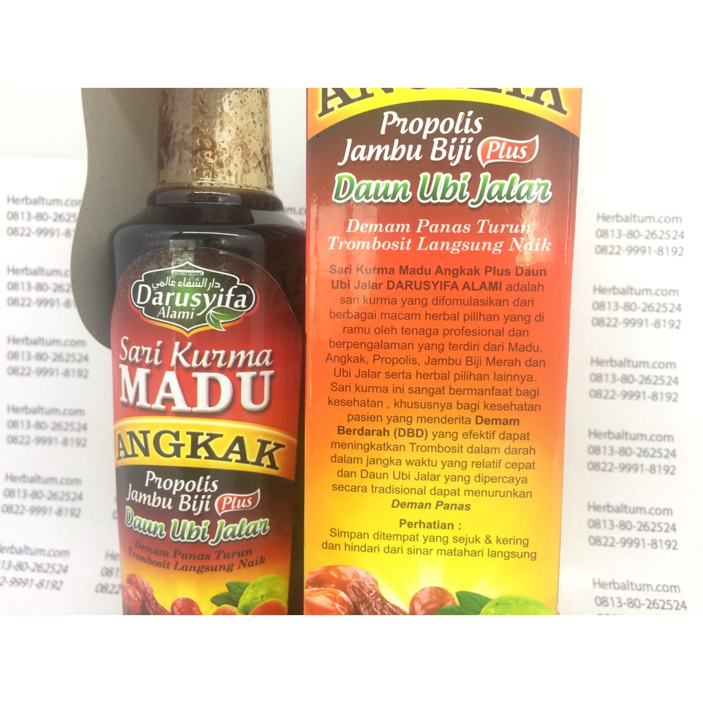 Herbal Dbd Tipes Sari Kurma Angkak Jambu Biji Daun Ubi Jalar Indonesia