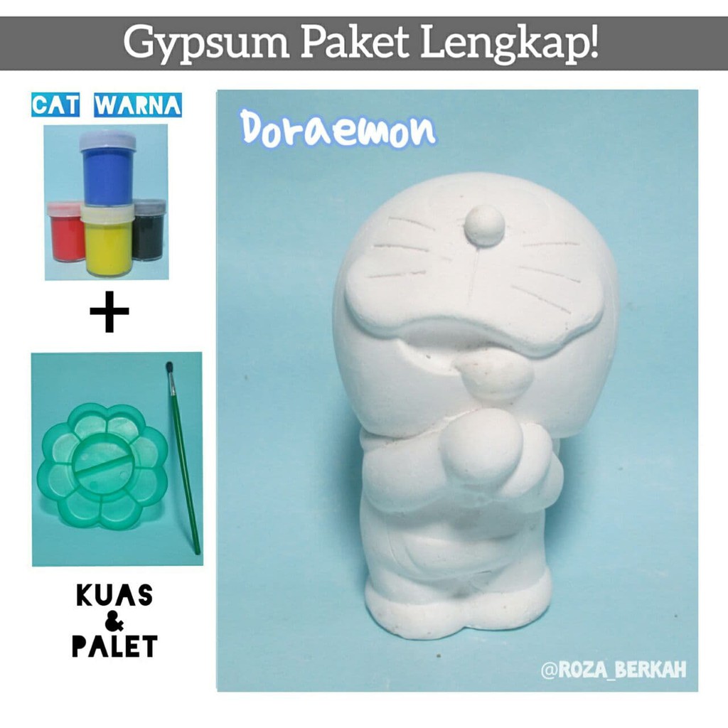 Beli Paket Lukis Patung Gypsum 3d Karakter Doraemon Seetracker Indonesia