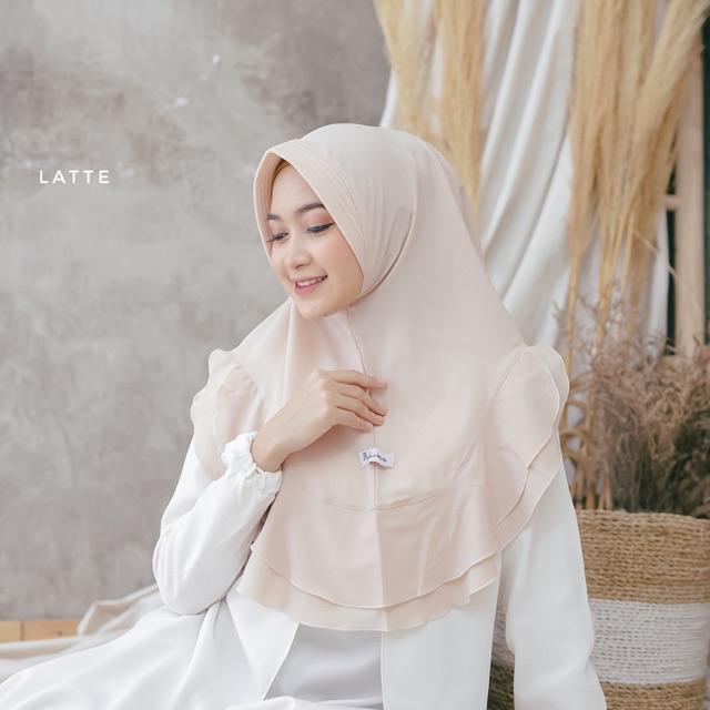 KHIMAR AMEERA ORIGINAL BYDEVINA-Latte