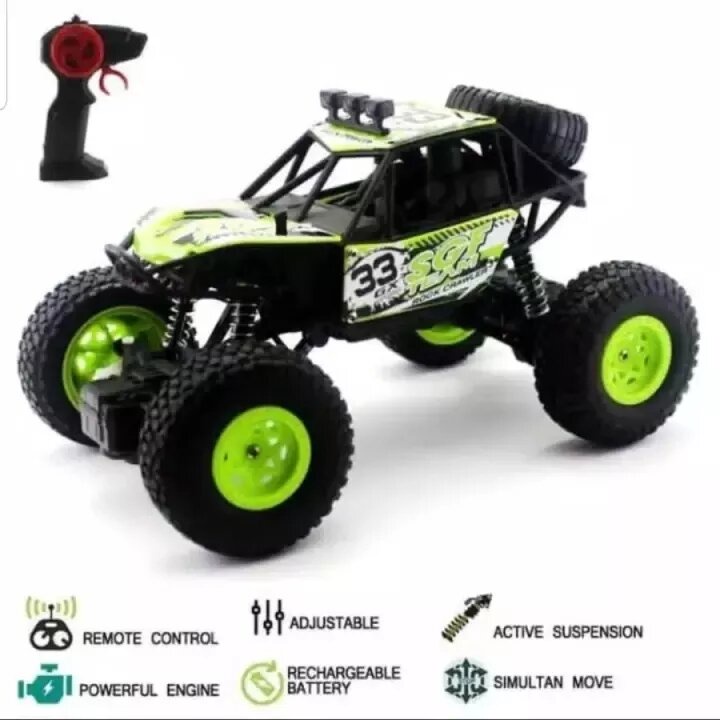 Mobil Remote Control Jeep Lampu RC Crawler Charger Mobil RC Off Road