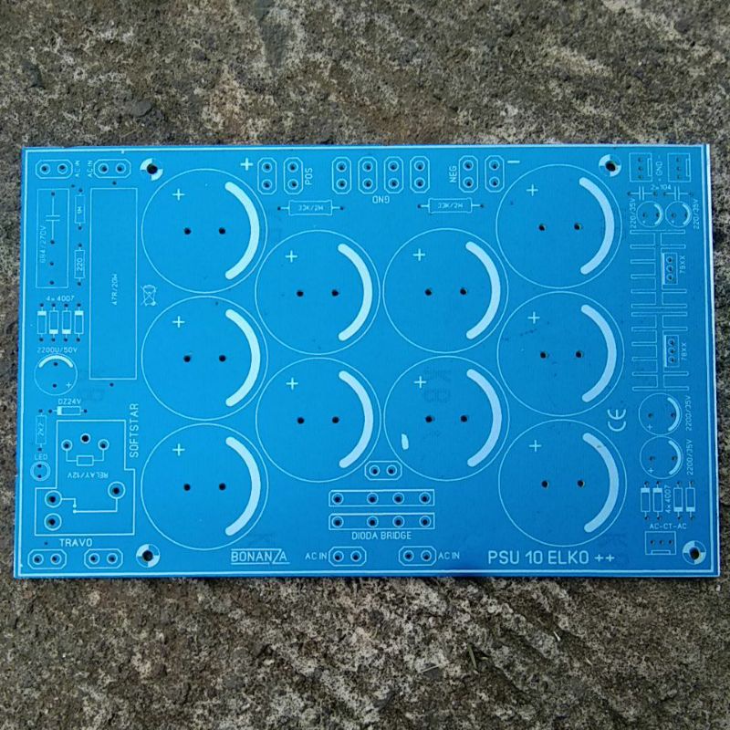 Pcb psu 10 elco komplit softstar dan extra