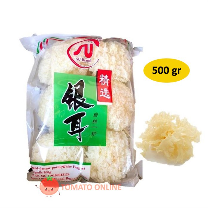 

SU Brand / Jamur Salju Putih Snow White Fungus Bai Mu Er / 500 gr / 500gr