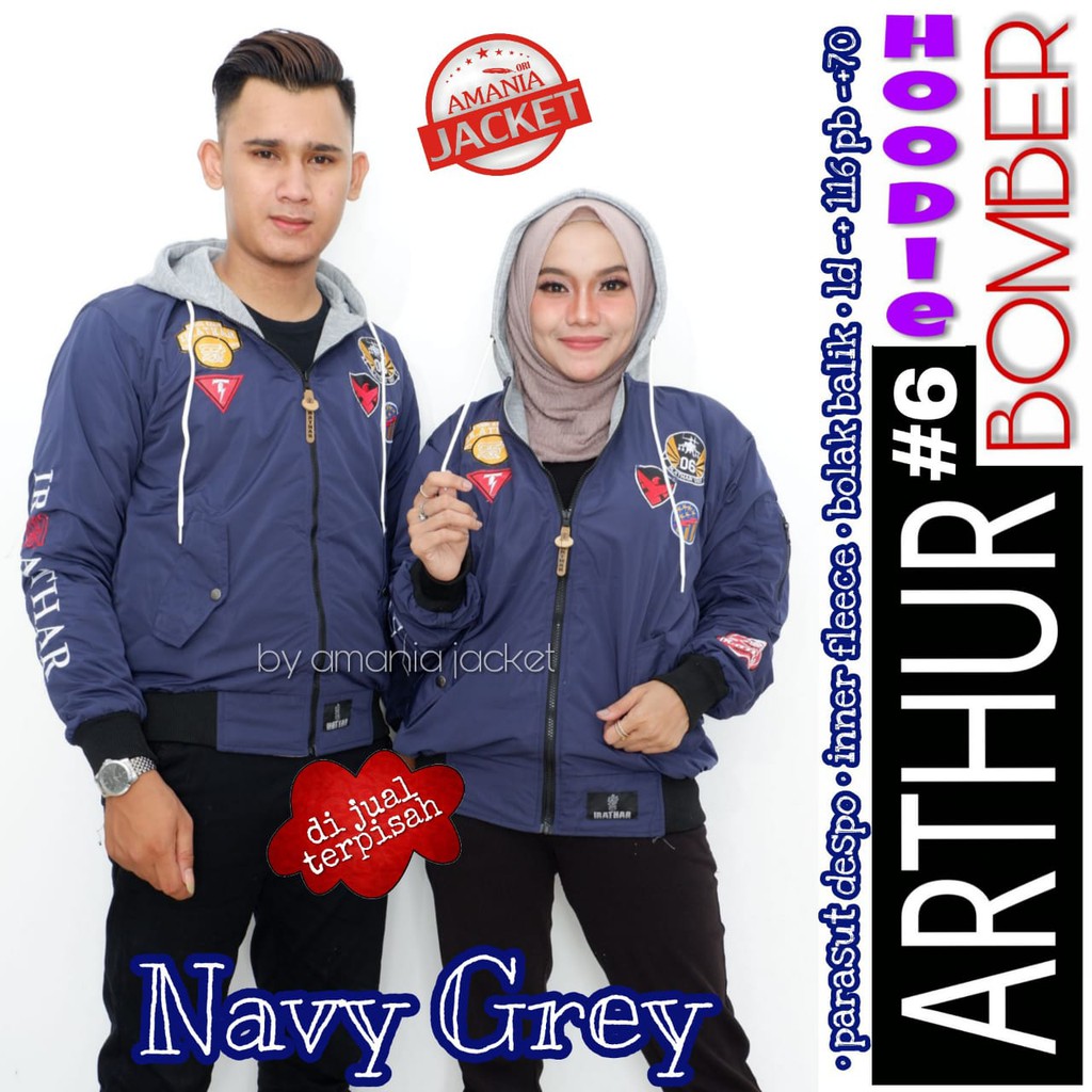 JAKET COUPLE PARASUT DESPO-FLEECE ARTHUR COUPLE BY AMANIA (dijual terpisah)