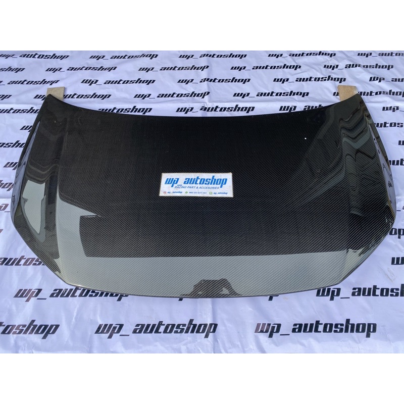 kap mesin carbon hexagon allnew brio