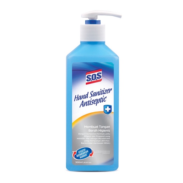 SOS Hand Sanitizer Antiseptic Cair 500ml