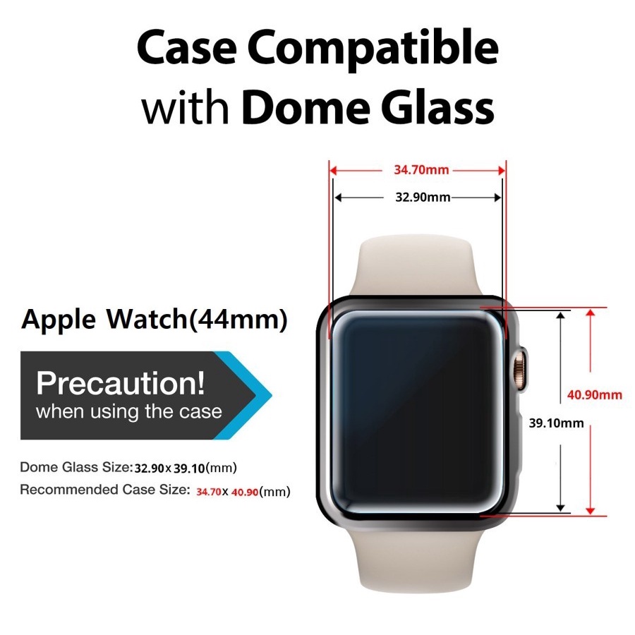 Whitestone Dome Tempered Glass Apple Watch Series 6 / 5 / 4 / SE