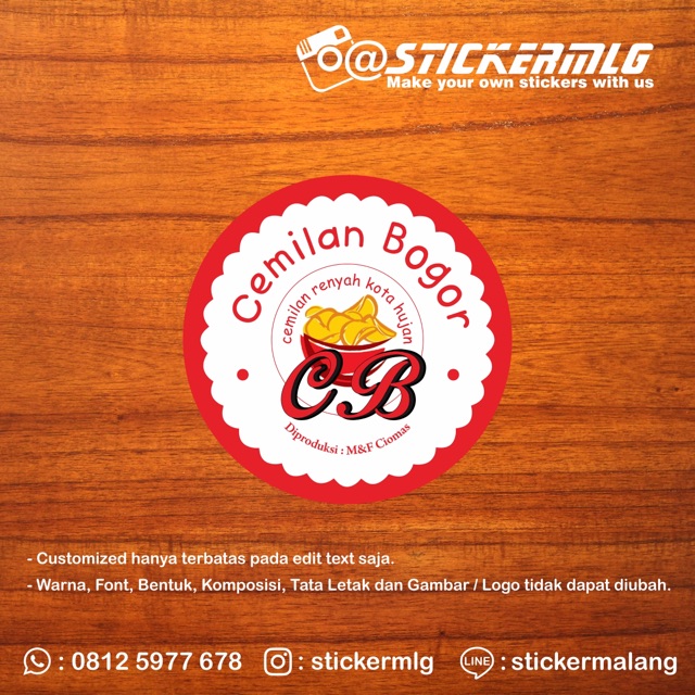 

Sticker Label produk 01