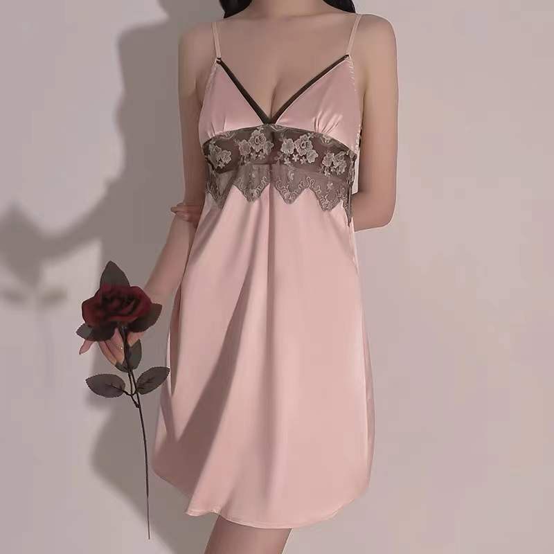 Sexy V-Neck Backless Night  Dress 8169 (M/L)