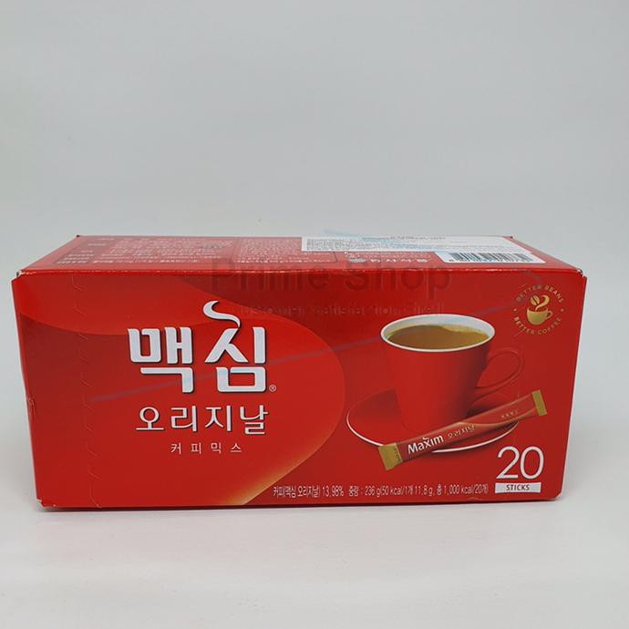 

Korean Maxim Original Coffee Mix Instant Kopi Korea kecil