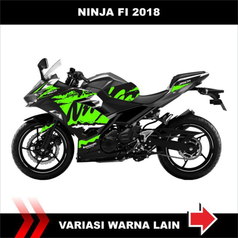 striping stiker semi full body motor ninja fi 250