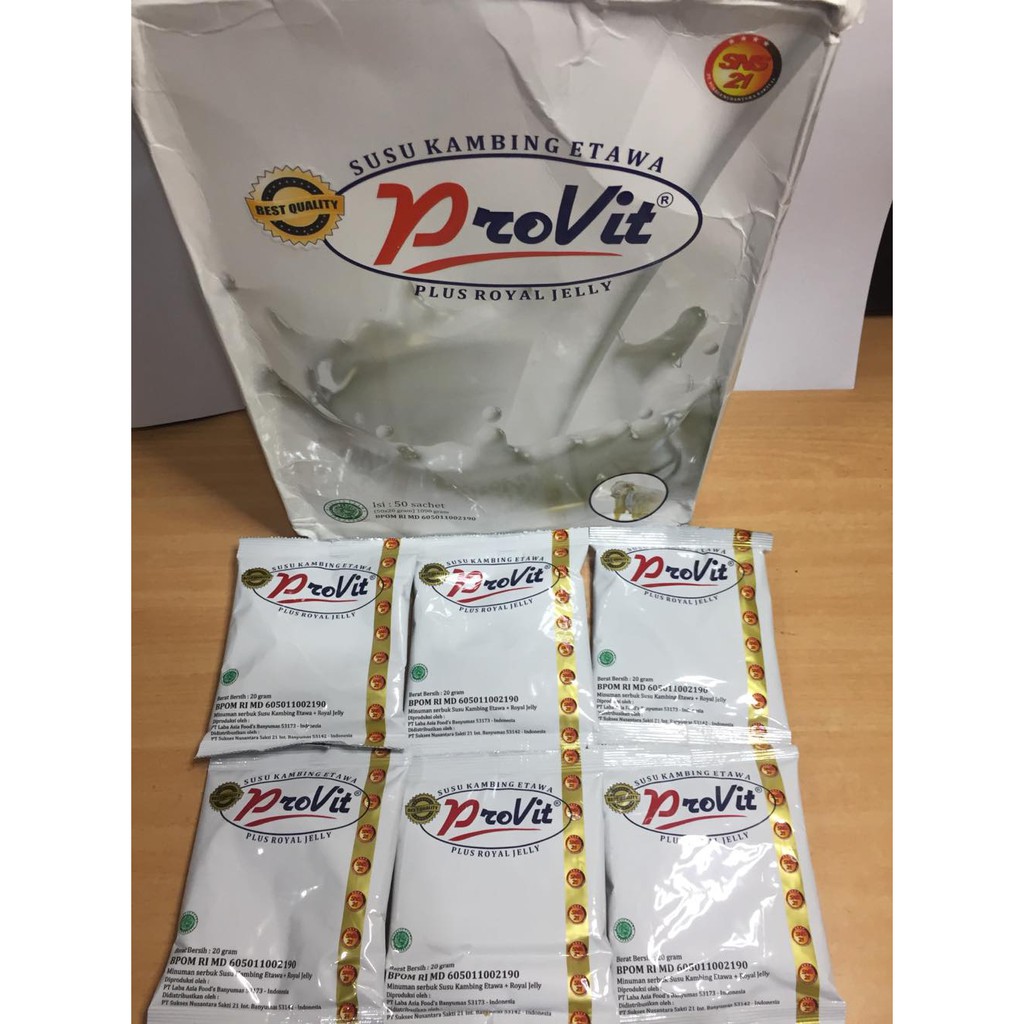 Susu kambing Etawa Provit Plus Royal Jelly Isi 10 Sachet | Shopee Indonesia
