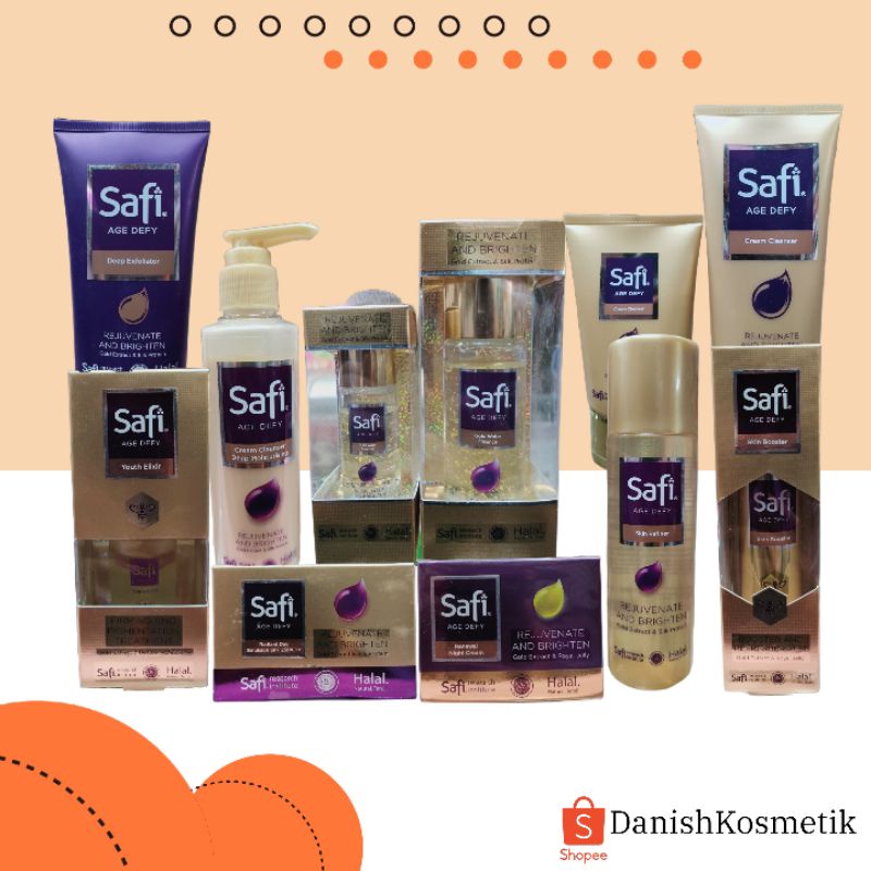 Safi Age Defy Series | Cream Day Night | Gold Water Essence | Cream Cleanser