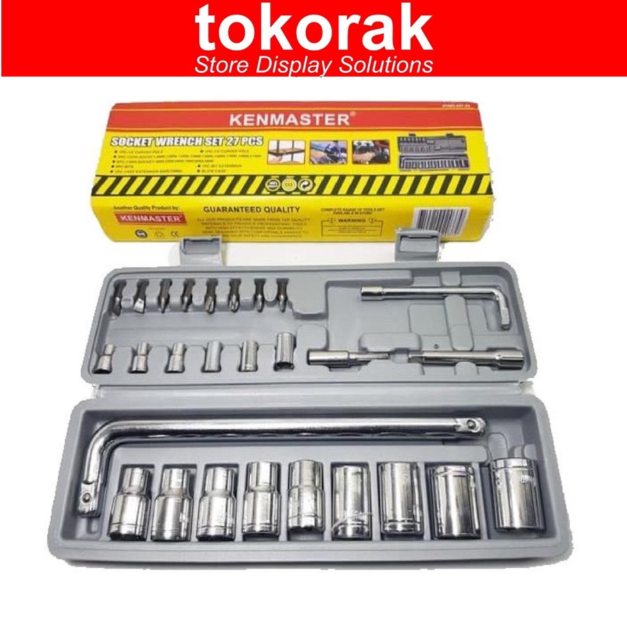 KENMASTER KUNCI SOK SET 27 PCS - KUNCI SOCKET WRECH