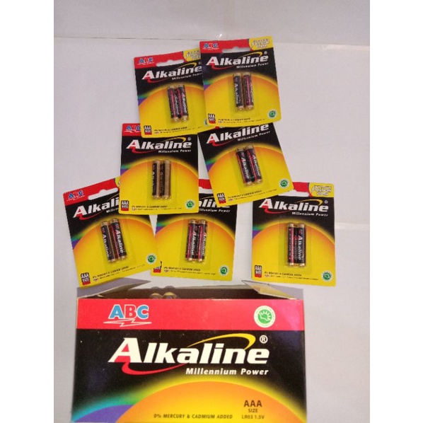 Baterai AAA ABC Alkaline/Baterai ABC