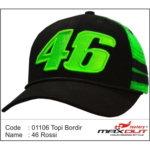 TOPI | TOPI BORDIR | TOPI RACING | ROSSI 46