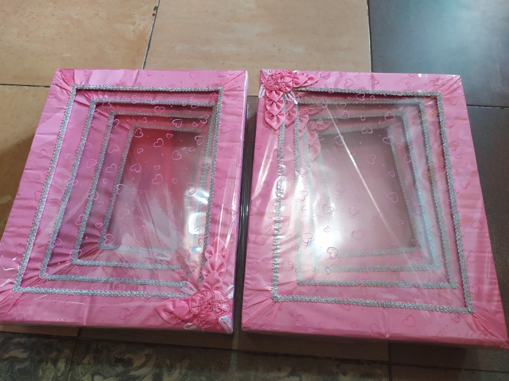 Box Seserahan Mahar Pernikahan / Kotak Hantaran Pernikahan Pakai Tutup Dan Pita