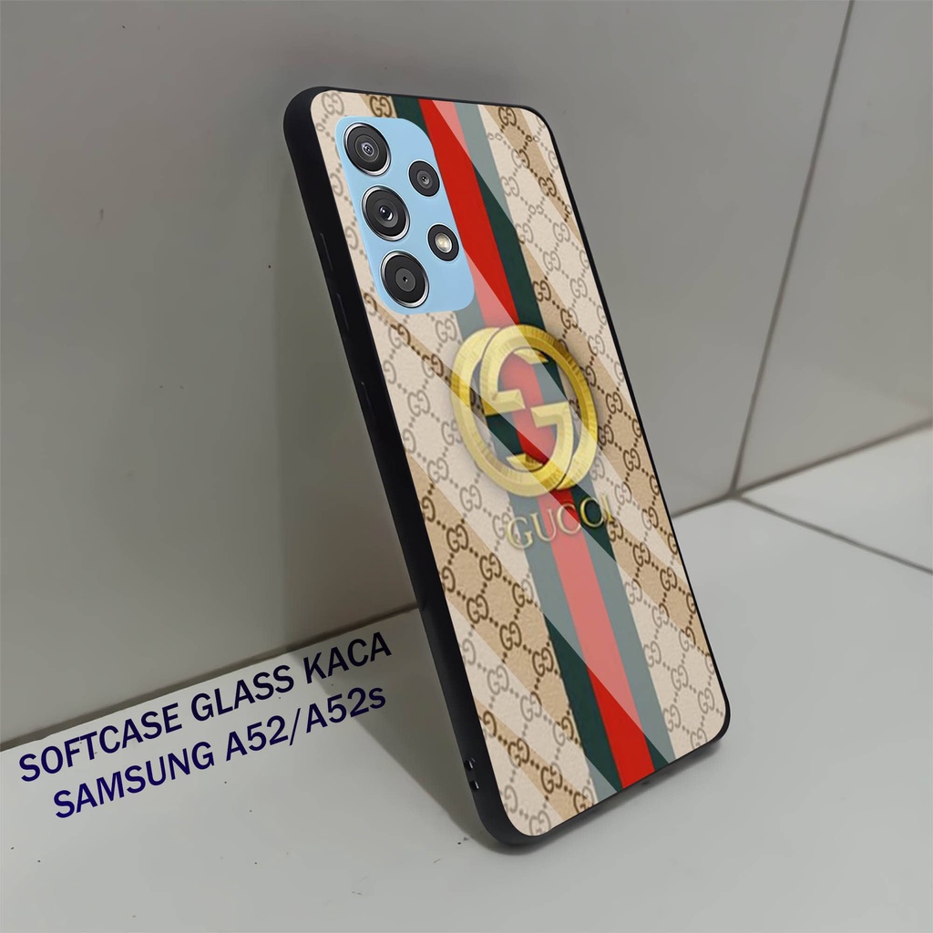 Softcase Glass Kaca SAMSUNG A52- Case Hp Pelindung Handphone SAMSUNG A52s [ A23]