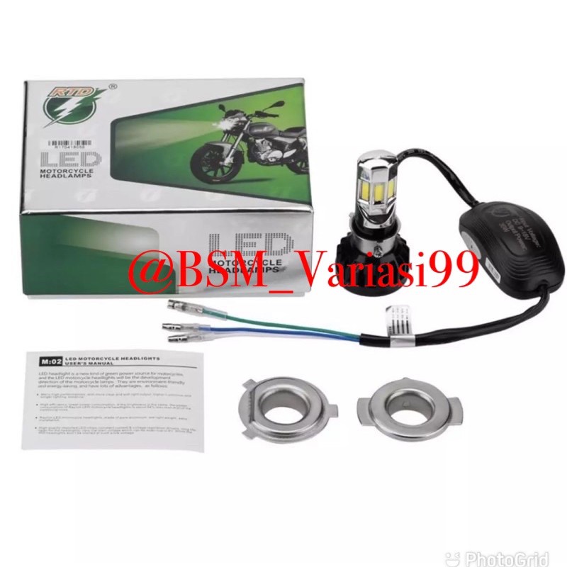 hid 6 mata putih 35wt lampu motor 6 led hid