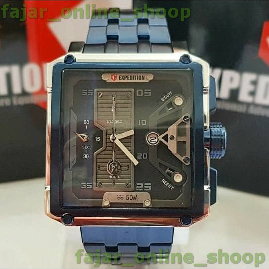 Jam Expedition E 6695MC Blue Silver Original