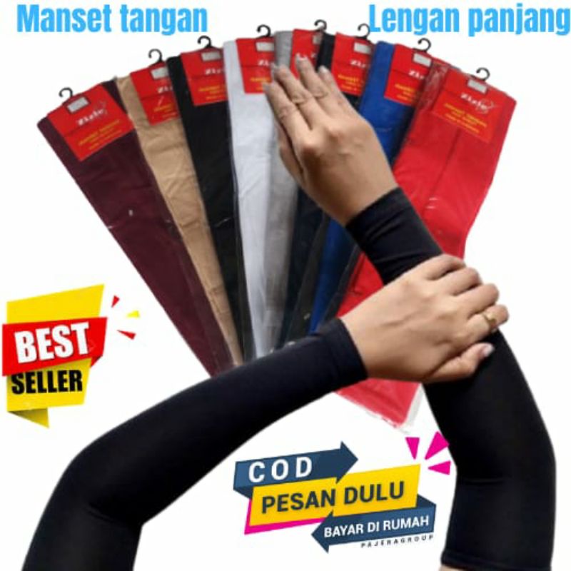 ( top manset ziezi) manset tangan lengan panjang manset  dewasa pria wanita