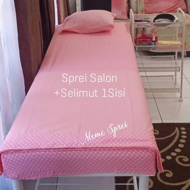 Sprei Salon+Selimut 1Sisi. Sprei Eyelash Studio / Klinik Kecantikan / EYELA