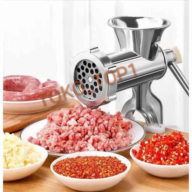 Multifungsi Penggiling Gilingan Daging  Meat Mincer Manual Besi