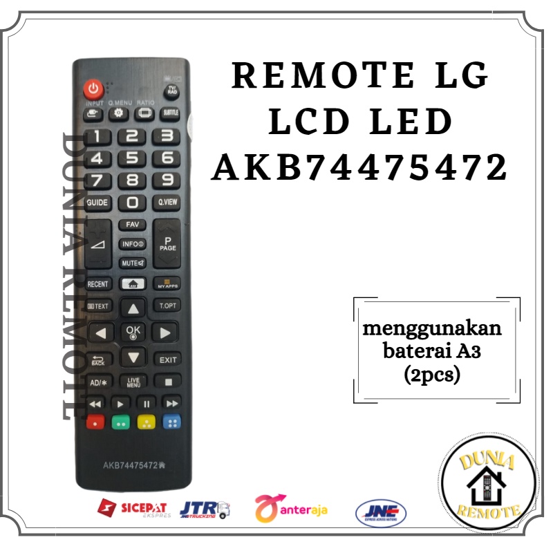 Remot / Remote TV LG LCD LED Type AKB74475472 tanpa setting