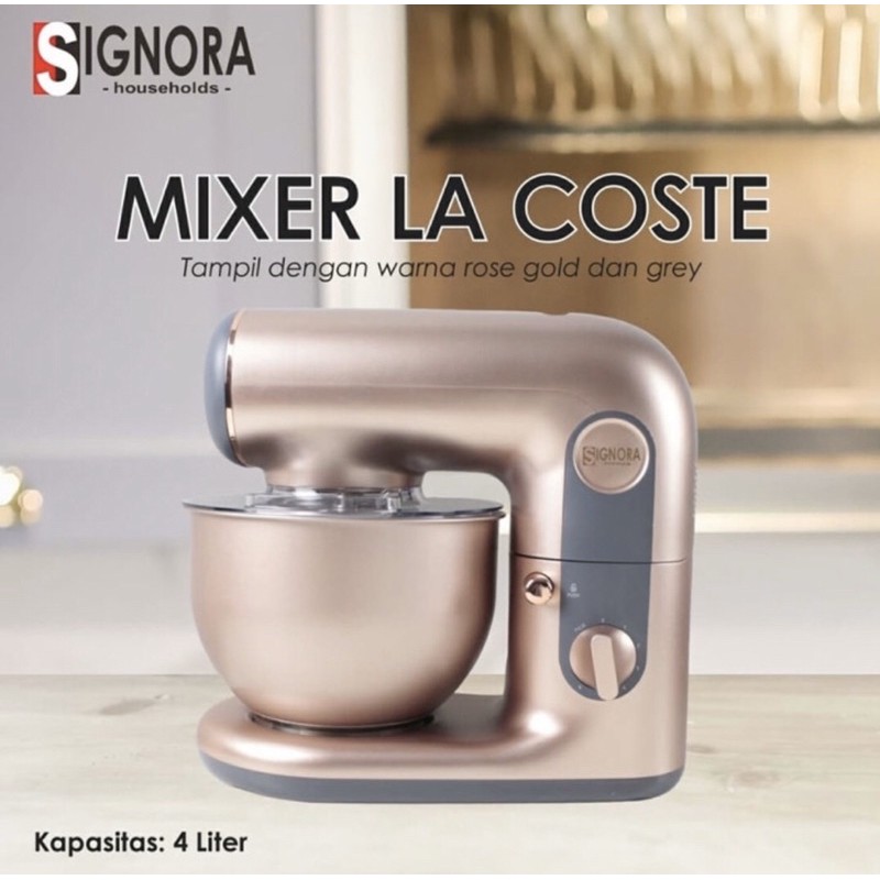 MIXER LA COSTE BY SIGNORA/MIXER LA COSTE SIGNORA FREE HADIAH/MIXER ROTI SIGNORA LA ROSE FREE GIFT