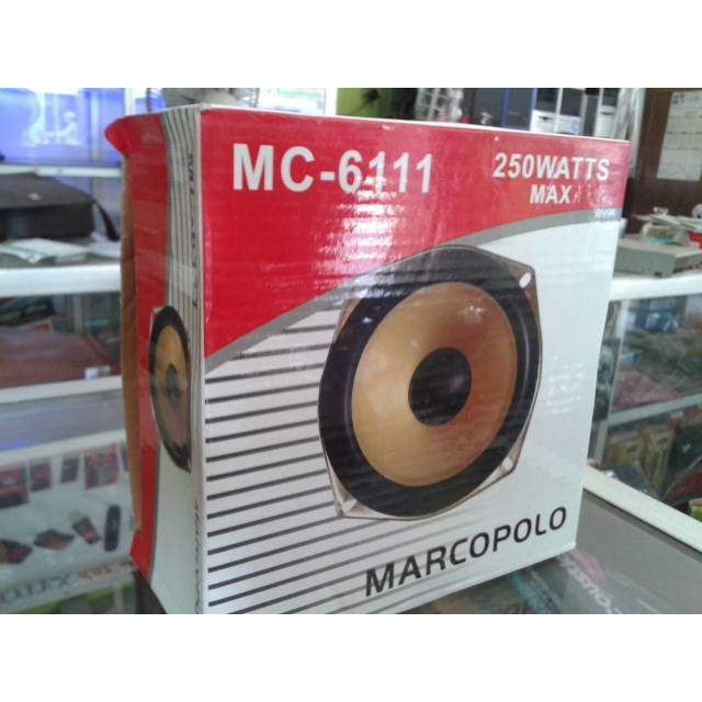 Speaker Subwoofer MARCOPOLO 6INC 250W Super Bass DOUBLE MAGHNET