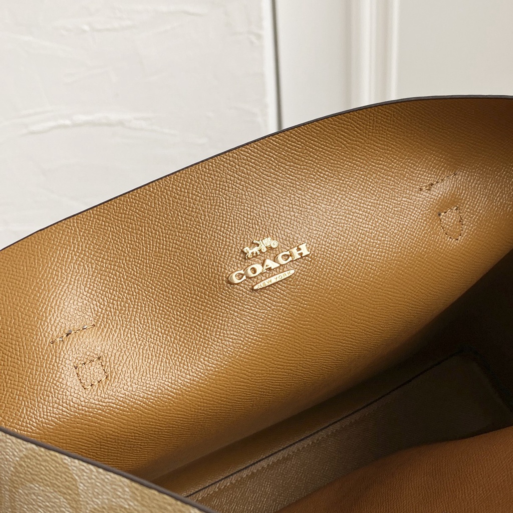 [Instant/Same Day]1665 coach Mollie Tote Women Shoulder Bag Handbag shopping bag  gwd