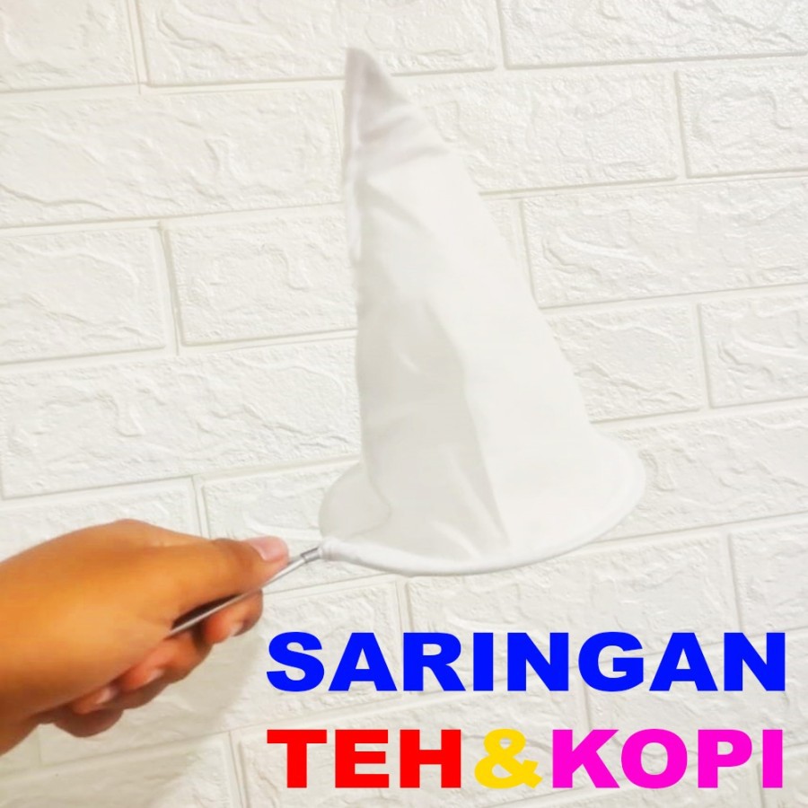 Saringan Teh/Kopi Kain - Saringan Gagang Besi Coffee Tea Strainer