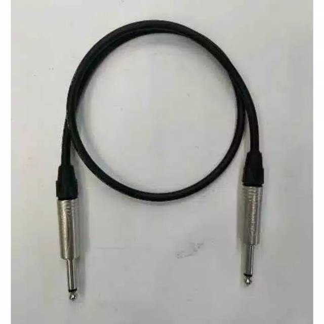 Kabel gitar jadi audio jack 6.5 akai male to akai canare japan 2meter .