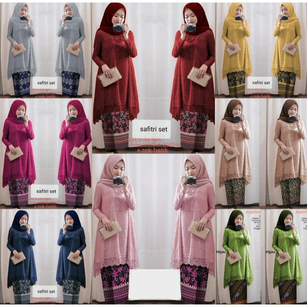 ST KB SAFITRI / COUPLE KEBAYA SOFIE /KEBAYA WANITA MURAH / SETELAN KEBATA KONDANGAN / COD