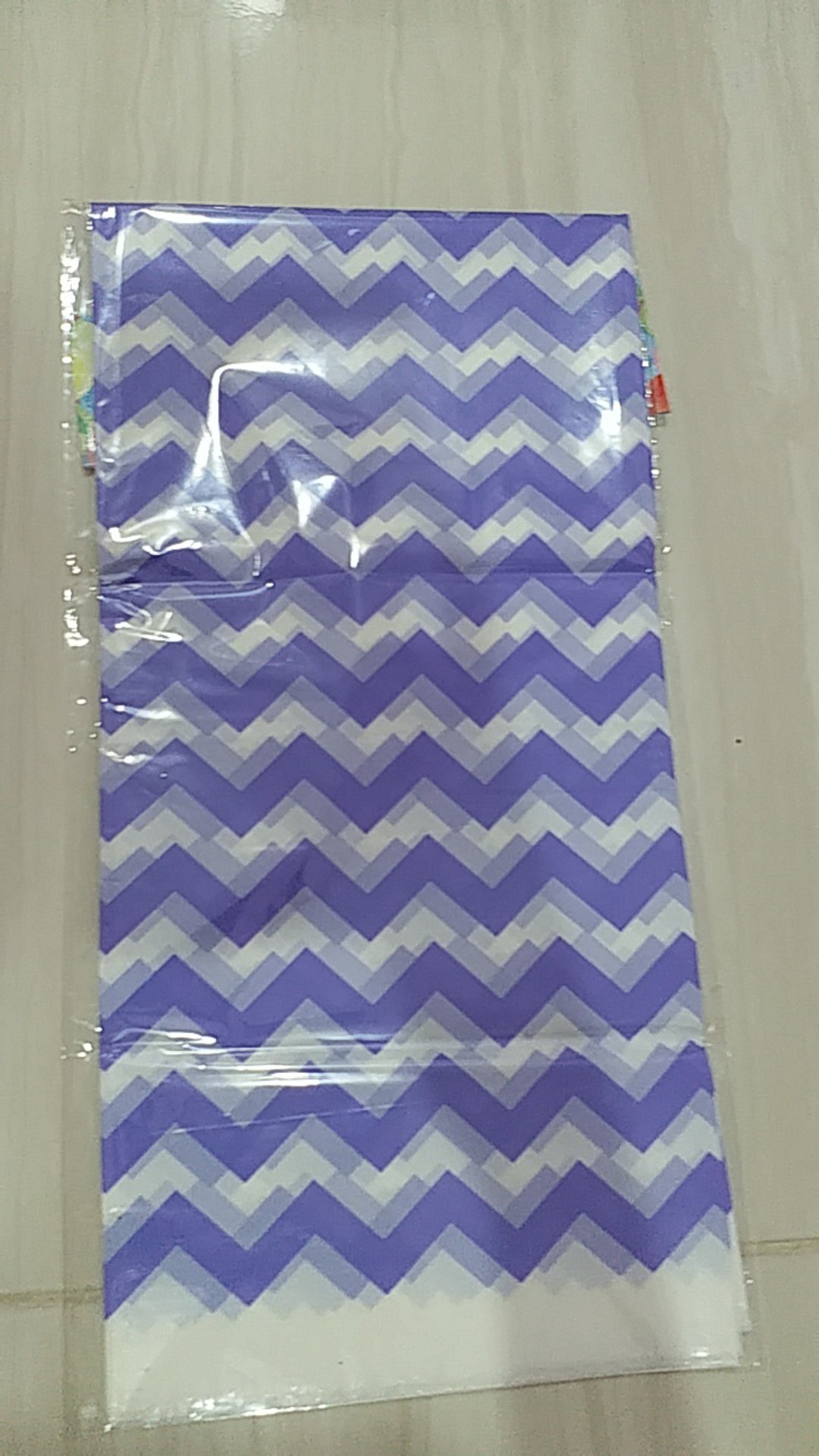 Taplak Motif Zigzag - Taplak Plastik Murah - Taplak Plastik Warna - Taplak Pesta - Table Cover