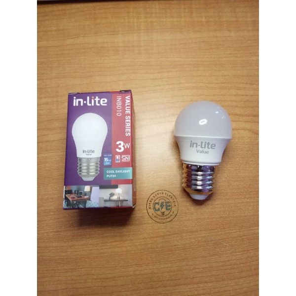 Lampu Inlite LED INB010 3watt putih