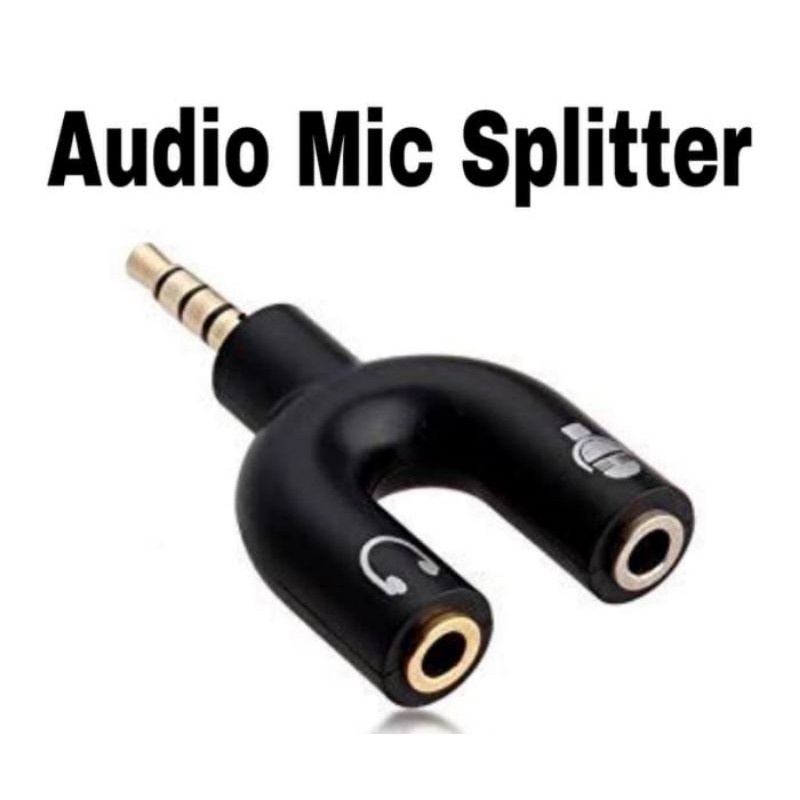 Audio Spliter U 2in1. mic &amp; audio jack 3.5mm to female