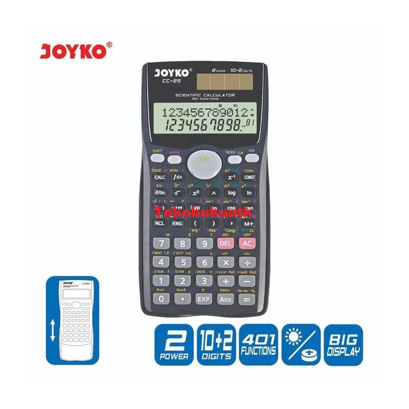 

Calculator Sekolah/ Kalkulator Joyko CC-25 / Scientific / 401 Functions