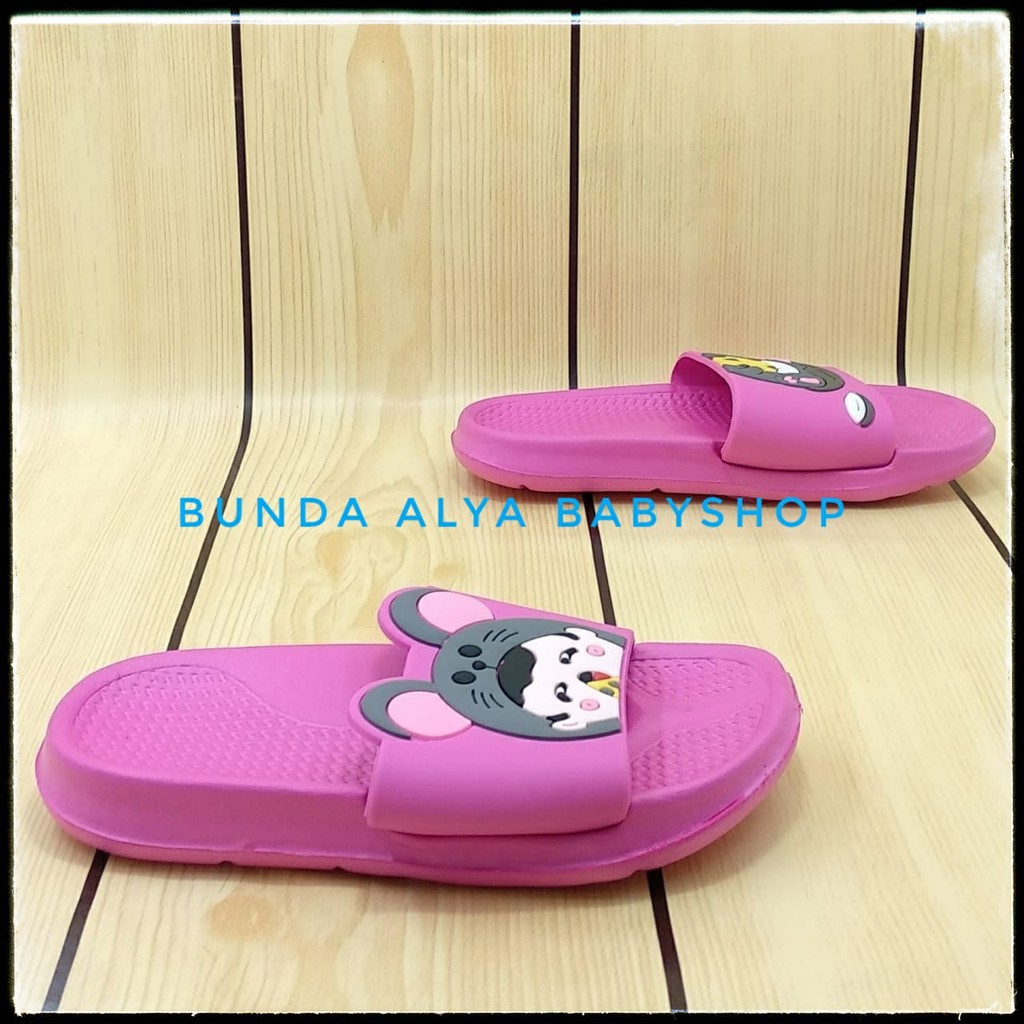 Sandal Anak Perempuan Umur 2 3 4 5 6 Tahun FANTA Elastis - Sandal Anak Cewek Harian Elastis Size 25 - 35 Karet Anti Licin